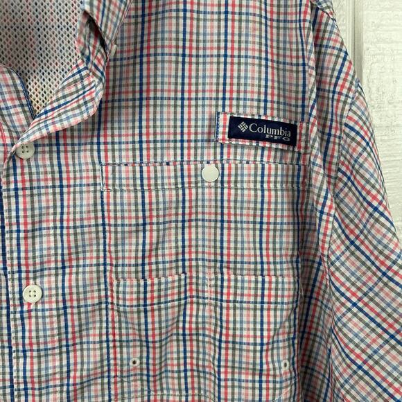 Columbia Men Super Tamiami PFG Short Sleeve Shirt Sport Outdoor Fishing Size XL - Picture 3 of 7